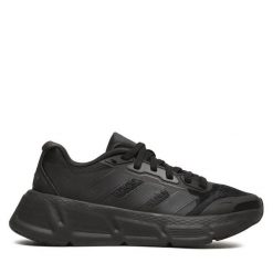 Buty do biegania adidas. Czarne obuwie sportowe damskie Adidas, bez wzorów, do biegania. Za 259.99 zł.