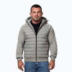 Kurtka męska Pitbull Palomar Padded Hooded Hybrid. Szare kurtki męskie PITBULL, m, bez wzorów, z syntetyku, bez kaptura. Za 239.99 zł.