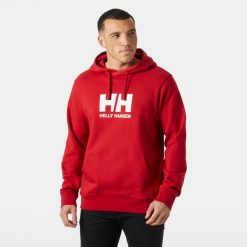Bluza z kapturem Helly Hansen Logo. Czerwone bluzy męskie Helly Hansen, m, bez wzorów, z kapturem. Za 350.50 zł.