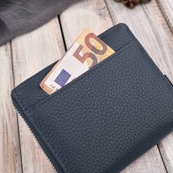 Paolo Peruzzi Portfel damski skórzana portmonetka na suwak RFID T-139-NV. Portfele damskie Paolo Peruzzi, bez wzorów. Za 130.47 zł.