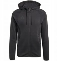 Adidas Bluza męska adidas Tiro 26 Travel Sweat Hoodie czarna KF6075 L. Czarne bluzy męskie Adidas, l, bez wzorów, bez kaptura. Za 329.98 zł.