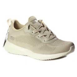 Buty do chodzenia damskie Skechers Bobs Squad. Brązowe obuwie sportowe damskie Skechers, bez wzorów, z materiału, trekkingowe, Skechers Sport. Za 305.00 zł.