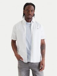 Tommy Hilfiger Koszula MW0MW42450 Biały Regular Fit. Białe koszule męskie Tommy Hilfiger, m, bez wzorów, z bawełny, bez kołnierzyka, bez ramiączek. Za 369.99 zł.