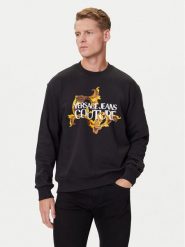 Versace Jeans Couture Bluza 79GAIE10 CF00E Czarny Regular Fit. Czarne bluzy męskie Versace Jeans Couture, m, bez wzorów, z bawełny, bez kaptura. Za 989.99 zł.