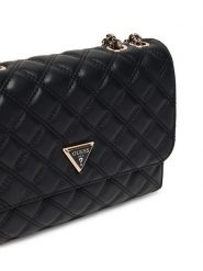 Guess Torebka Giully II HWQG96 73200 Czarny. Czarne torebki do ręki damskie Guess, z aplikacjami, ze skóry, bez dodatków. Za 462.99 zł.