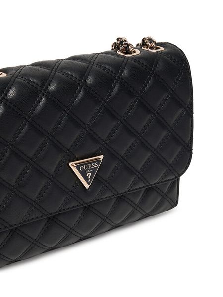 Guess Torebka Giully II HWQG96 73200 Czarny. Czarne torebki do ręki damskie Guess, z aplikacjami, ze skóry, bez dodatków. Za 462.99 zł.