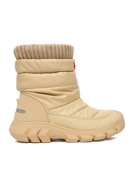 Hunter Śniegowce EO-GP86-26158 Beżowy. Brązowe buty zimowe dziewczęce Hunter, z materiału, bez zapięcia. Za 269.99 zł.