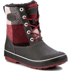 Śniegowce KEEN - Elsa Boot Wp 1017956 Black/Red Dalhia. Czarne kozaki damskie Keen, z materiału, bez obcasa. W wyprzedaży za 309.00 zł.