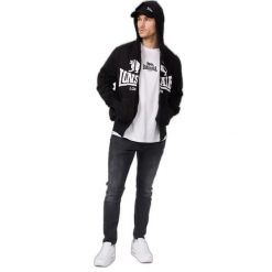 Bluza z kapturem i zamkiem błyskawicznym Lonsdale Krafty. Czarne bluzy męskie Lonsdale, na zimę, m, bez wzorów, z bawełny, z kapturem. Za 315.50 zł.