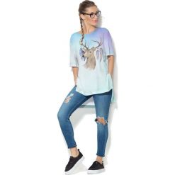 Colour Pleasure Koszulka CP-033 77 błękitna r. uniwersalny. T-shirty damskie marki Colour Pleasure. Za 76.57 zł.
