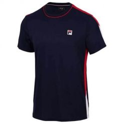 Koszulka treningowa męska Fila Gabriel. Koszulki sportowe męskie Fila, m, bez wzorów, z bawełny, bez kołnierzyka, bez ramiączek, trekkingowe. Za 113.99 zł.