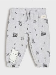 Spodnie dresowe jogger Moomin - szary. Szare spodenki niemowlęce Sinsay, bez wzorów, z dresówki. Za 15.99 zł.