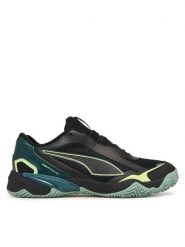 Puma Buty halowe Solarstrike 4 108446 01 Czarny. Czarne buty sportowe męskie Puma, z materiału, bez zapięcia. Za 399.99 zł.