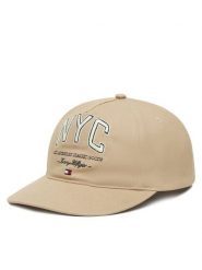 Tommy Hilfiger Czapka z daszkiem Flag Seasonal 5 Panel AM0AM13562 Beżowy. Brązowe rękawiczki męskie Tommy Hilfiger, bez wzorów, z bawełny. Za 169.99 zł.