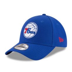 Czapka z daszkiem New Era NBA Philadelphia 76ers. Niebieskie czapki i kapelusze męskie New Era, bez wzorów, eleganckie. Za 198.00 zł.