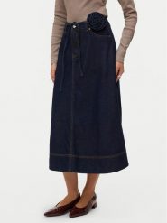 Vero Moda Spódnica jeansowa Ruth 10343067 Granatowy A-Line Fit. Niebieskie spódnice damskie Vero Moda, xl, bez wzorów, z bawełny. Za 229.99 zł.