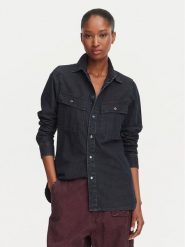 G-Star Raw Koszula D30440 E356 Granatowy Regular Fit. Niebieskie bluzki damskie G-Star Raw, l, bez wzorów, z bawełny, retro, bez kołnierzyka, bez ramiączek. Za 389.99 zł.