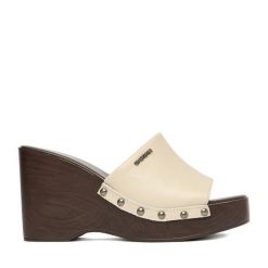 Klapki G-Star Raw. Brązowe klapki damskie G-Star Raw, bez wzorów, retro, bez obcasa. Za 259.99 zł.