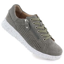 Skórzane półbuty damskie ażurowe na platformie zielone M.Daszyński 26PB17-04. Zielone półbuty damskie M.Daszyński, w ażurowe wzory, ze skóry, bez obcasa, na platformie, bez zapięcia. Za 199.99 zł.