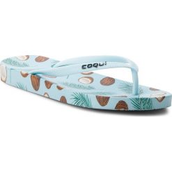 Japonki COQUI - Kaja 1327 Coconut Blue. Niebieskie klapki damskie Coqui, z tworzywa sztucznego. Za 49.99 zł.