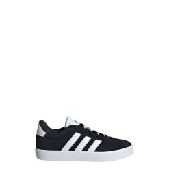 Buty VL Court 3.0. Białe obuwie sportowe damskie Adidas, bez wzorów, z zamszu, trekkingowe. Za 219.00 zł.