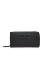 Liu Jo Portfel Ecs Xl Zip Around AF5170 E0087 Czarny. Czarne portfele damskie Liu Jo, bez wzorów, ze skóry. Za 269.99 zł.