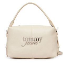 Torebka Tommy Jeans. Białe torebki do ręki damskie Tommy Jeans, bez wzorów, z jeansu, klasyczne, bez dodatków. Za 449.99 zł.