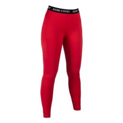 Dziewczęce legginsy jeździeckie z pełną przyczepnością HKM Graz. Niebieskie legginsy dla dziewczynek HKM, bez wzorów, z materiału. Za 260.00 zł.