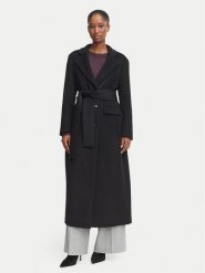 Marella Płaszcz wełniany Ovatta 2623016132 Czarny Regular Fit. Czarne płaszcze damskie Marella, na zimę, bez wzorów, z wełny, bez kaptura. Za 2,629.00 zł.