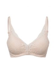 Triumph Biustonosz na fiszbinach - Body Make-Up Illusion Lace Kobiety beżowy, 85C. Brązowe biustonosze Triumph, bez wzorów, z koronki. Za 179.95 zł.