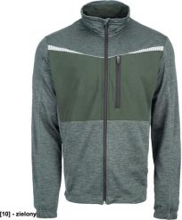 CERVA Sweter męski CERVA STIRLING STRETCH, lekki z suwakiem, kieszeń napiersiowa, odblaskowe elementy, warstwa pośrednia - zielony S. Zielone bluzy męskie CERVA, m, bez wzorów, bez kaptura. Za 109.99 zł.