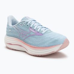 Buty do biegania damskie Mizuno Wave Rider 29. Niebieskie obuwie sportowe damskie Mizuno, bez wzorów, z materiału, do biegania, mizuno wave. Za 459.99 zł.
