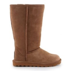 Kozaczki ocieplane BearPaw Elle Tall W 1963W Hickory Ii brązowe. Brązowe śniegowce i trapery damskie z materiału. Za 681.40 zł.