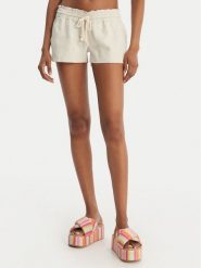 Roxy Szorty materiałowe Oceanside ARJNS03007 Beżowy Regular Fit. Brązowe szorty damskie Roxy, m, bez wzorów, z materiału. Za 169.99 zł.