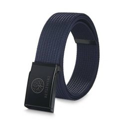 Pasek parciany BETLEWSKI PRC-21_CZ-2 XL granatowy. Niebieskie paski damskie Betlewski, bez wzorów, z materiału. Za 34.99 zł.