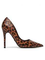 DeeZee Szpilki GAO-2312-6 Brązowy. Brązowe szpilki damskie DeeZee, bez wzorów, ze skóry, bez obcasa, bez zapięcia. Za 139.99 zł.