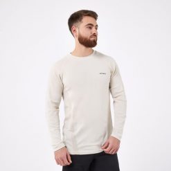 Koszulka tenisowa męska długi rękaw Artengo TTS Thermic. Białe koszulki sportowe męskie ARTENGO, l, bez wzorów, z elastanu, sportowe, bez kaptura. Za 89.99 zł.