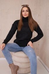 Sweter z wywijanym golfem grafitowy. Szare swetry damskie KESI, l, bez wzorów, z wełny, bez kołnierzyka, plus size, bez ramiączek, bez kaptura. Za 139.05 zł.