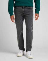 MĘSKIE SPODNIE LEE WEST WORN IN CHARCOAL L70WORFX 112322199. Szare spodnie materiałowe męskie Lee, l, bez wzorów, z jeansu. Za 229.99 zł.