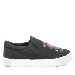 Tenisówki Mickey&Friends. Czarne trampki i tenisówki chłopięce Mickey&Friends, bez wzorów, bez zapięcia. Za 44.99 zł.