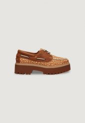 Buty sportowe Kobieta TIMBERLAND STST BOAT SHOE. Brązowe obuwie sportowe damskie Timberland, bez wzorów, ze skóry, na fitness i siłownię. Za 643.50 zł.