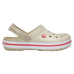 Buty do chodzenia unisex Crocs Crocband Stuccomelon. Szare obuwie sportowe damskie Crocs, bez wzorów, z materiału, trekkingowe. Za 319.00 zł.