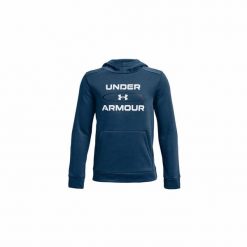 Bluza chłopięca Under Armour Fleece Graphic HD. Niebieskie bluzy dla chłopców Under Armour, bez wzorów, bez ramiączek, bez kaptura. Za 99.99 zł.