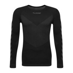 Koszulka męska Hummel manches longues First Seamless. Czarne koszulki sportowe męskie Hummel, m, bez wzorów, bez kołnierzyka, bez ramiączek, na fitness i siłownię. W wyprzedaży za 140.50 zł.