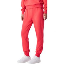 Spodnie damskie Champion Rib Cuff Pants 118101. Czerwone spodnie materiałowe damskie Champion, bez wzorów. Za 137.99 zł.
