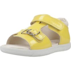 Sandały GEOX B SANDAL ALUL Żółty. Żółte sandały damskie Geox, bez wzorów, ze skóry, bez obcasa, bez zapięcia. Za 195.99 zł.