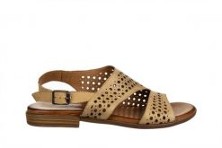 Sandały Bayla-161 191 824 1526 26 Scissors 161725, Beżowy, Skóra naturalna - 37. Brązowe sandały damskie Bayla, bez wzorów, z gumy, bez obcasa, na płaskiej podeszwie, bez zapięcia. W wyprzedaży za 179.10 zł.