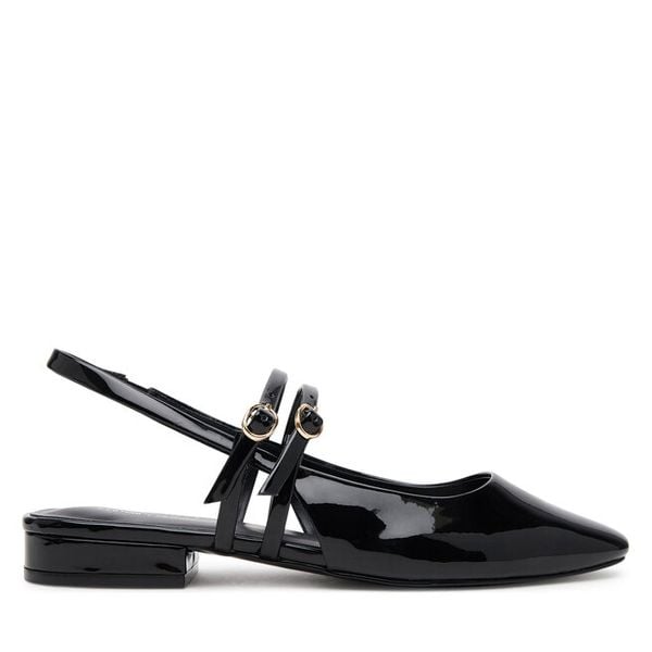 Sandały Call It Spring. Czarne sandały damskie Call it Spring, bez wzorów, bez obcasa, na płaskiej podeszwie, bez zapięcia. Za 159.99 zł.