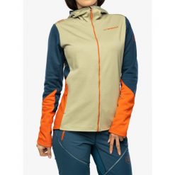 Bluza z kapturem damska La Sportiva Cosmic Hoody. Żółte bluzy damskie La Sportiva, na zimę, l, bez wzorów, z kapturem. Za 529.99 zł.