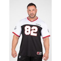 Trenton Koszulka piłkarska - Czarny/Biały. Białe buty sportowe męskie GORILLA WEAR, bez zapięcia, na fitness i siłownię. Za 212.00 zł.
